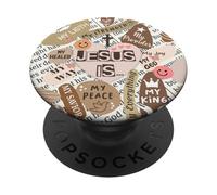 Biblias cristianas versos citas positivas frases collage PopSockets PopGrip Adhesivo