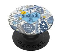 Biblias cristianas versos citas positivas frases collage PopSockets PopGrip Adhesivo