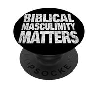 Bíblica Cristiana Masculinidad Fe Valores de Patrimonio Fuerte PopSockets PopGrip Adhesivo