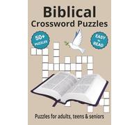 Biblical Crossword Puzzle Book: Search with Easy to Read Print about the Bible | 6x9 inches, 110 pages | 50+ Puzzles ... Gifts for Vacations, Holidays & Free Times
