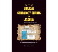 Biblical Genealogy Charts for Joshua: A Visual Bible Family Tree - The Bloodline of Jesus Highlighted in Purple Text Series: Biblical Genealogy Charts (Genealogy Charts by The Sunday School Bible)