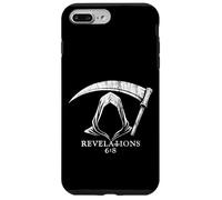 Biblical Grim Reaper Muerte Revelaciones 6:8 Cuarto Jinete Carcasa para iPhone 7 Plus/8 Plus