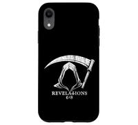 Biblical Grim Reaper Muerte Revelaciones 6:8 Cuarto Jinete Carcasa para iPhone XR