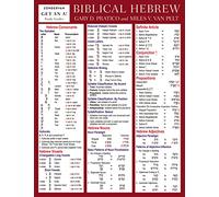 Biblical Hebrew Laminated Sheet (Zondervan Get an A! Study Guides)