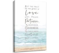 Biblical Scripture Art Galatians 5 22-23 Fruit of the Spirit Canvas Wall Art for Prayer Room Bible Study(Unframed,16x24inch(40x60cm))