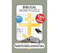 BIBLICAL WORD PUZZLE: 50+ Bible Word Puzzles for Adults | Christian Activity Book for Stress Relief, Memory Boost & Spiritual Growth...Fun Christian ... Teens & Adults to Learn Scripture Together