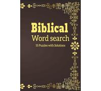 Biblical Word Search Puzzle Book: Word Searches with Easy to Read Print about The Bible, and More | 6x9 inches, 110 pages | Over 50 Puzzles ... Gift for Vacations, Holidays, and Non-screen Times