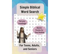 Biblical Word Search Puzzle Book: Word Searches with Easy to Read Print about the Bible, Jesus, Faith, and More | 6x9 Inches, 110 pages, 50+ Puzzles... Gifts for Vacation, Holidays, and Free Times