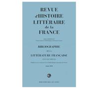 Bibliographie de la littérature française: 2025, Année 2024 2025