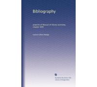 Bibliography: preprint of Manual of library economy, chapter XXIV