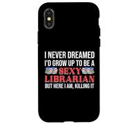 Biblioteca Bibliotecaria Sexy Sassy Librarians Empowered Quote Carcasa para iPhone X/XS