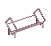 Biblioteca de escritorio reclinable genérica - Biblioteca de mesa de acero al carbono, mini estante | Organizador para hogar, salón, oficina, mesa, multifunción, 15,7 pulgadas