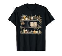 Biblioteca de poción de Bruja, Espeluznante, Halloween, brujería Camiseta