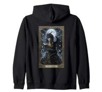 Biblioteca iluminada por la Luna El Lector Dragón Tarot Fantasía Sudadera con Capucha