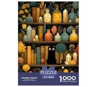 Biblioteca Mágica Puzzle Imposible,desafío for Adults Interesante Juego EduGatoivo 1000 Piezas Obra De Arte De Juego De para Adultos Y Niños A Partir De 12 Años 38x26cm/1000pcs