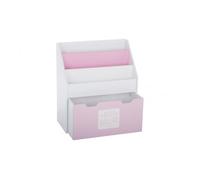 Estantería rosa con contenedor con ruedas