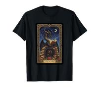 Biblioteca Mística Dragón El Lector Tarot Noche Camiseta