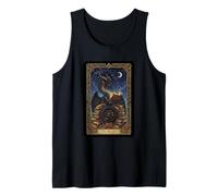 Biblioteca Mística Dragón El Lector Tarot Noche Camiseta sin Mangas