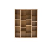 Biblioteca moderna en madera color roble RYTHM