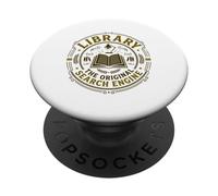 Biblioteca Motor de búsqueda Original Bibliotecario Amante de los Libros PopSockets PopGrip Adhesivo
