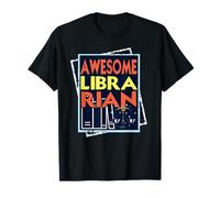 Bibliotecaria Asombrosa Orgullo Literario Frase Positiva Camiseta