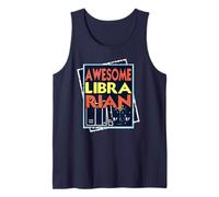 Bibliotecaria Asombrosa Orgullo Literario Frase Positiva Camiseta sin Mangas