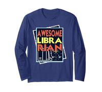 Bibliotecaria Asombrosa Orgullo Literario Frase Positiva Manga Larga