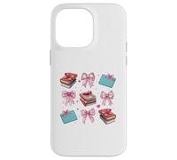 Bibliotecaria, Biblioteca, Libros, niña, Coqueta, Lazo Rosa, mamá Carcasa para iPhone 14 Pro MAX
