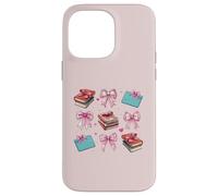 Bibliotecaria, Biblioteca, Libros, niña, Coqueta, Lazo Rosa, mamá Carcasa para iPhone 14 Pro MAX