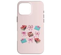 Bibliotecaria, Biblioteca, Libros, niña, Coqueta, Lazo Rosa, mamá Carcasa para iPhone 16 Pro MAX