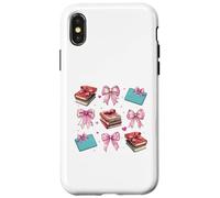 Bibliotecaria, Biblioteca, Libros, niña, Coqueta, Lazo Rosa, mamá Carcasa para iPhone X/XS