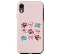 Bibliotecaria, Biblioteca, Libros, niña, Coqueta, Lazo Rosa, mamá Carcasa para iPhone XR