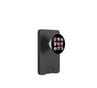 Bibliotecaria, biblioteca, libros, niña, coqueta, lazo rosa, mamá PopSockets PopWallet para MagSafe