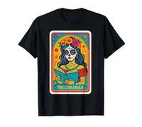Bibliotecario de Cartas del Tarot del Día de los Muertos La Lorona Camiseta