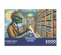 Bibliotecario de cronología 1000 Piezas Rompecabezas Fantasía Mágica A Partir De 14 Años Desafiante Alta Definición Juego EduGatoivo Colección 38x26cm/1000pcs