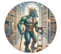Bibliotecario de cronología 1000 Piezas Rompecabezas Fantasía Mágica Redondo Puzzle para Adultos Y Niños Regalos Originales Juegos De Puzzle Intelectual Desafío 1000pcs (67.5x67.5cm)