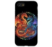 Bibliotecario de Lectura de ratón de Biblioteca de diseño de dragón para Amantes Carcasa para iPhone SE (2020) / 7/8