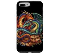 Bibliotecario de Lectura de ratón de Biblioteca dragón Amante de Libros Carcasa para iPhone 7 Plus/8 Plus