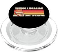 Bibliotecario Escolar Edición Limitada Retro Biblioteca Estética PopSockets PopGrip para MagSafe