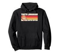 Bibliotecario Juvenil Edición Limitada Retro Biblioteca Estética Sudadera con Capucha