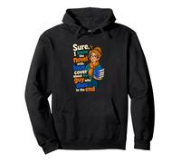Bibliotecario Lector de Libros Azules Humor Divertido Biblioteca Sudadera con Capucha