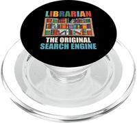 Bibliotecario Lectura de Libros Biblioteca Adicto a los Libros Leer Lector Enseñar PopSockets PopGrip para MagSafe