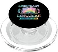 Bibliotecario Legendario Establecido 2017 Libro Biblioteca Cumpleaños PopSockets PopGrip para MagSafe
