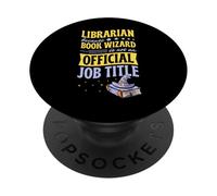 Bibliotecario Porque Book Wizard no es un título Oficial PopSockets PopGrip Adhesivo