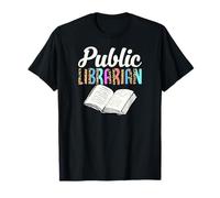 Bibliotecario Público Estampado Leopardo Libro Gráfico Camiseta