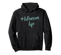 Bibliotecario Vida Amante Libro Nerd Lectura Bibliotecario Vintage Sudadera con Capucha