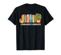 Bibliotecas Liberan Libros Prohibidos Leyendo Literatura Amante Camiseta