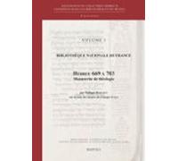 Bibliothèque Nationale De France. Hébreu 669 À 703 Manuscrits De Théol