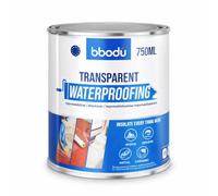 BIBODU Impermeabilizante Transparente 2.5KG | Sellador Impermeable Transparente de Alto Rendimiento | Perfecto para Terrazas, Techos, Exteriores, Interiores, Cocinas (500 gr)