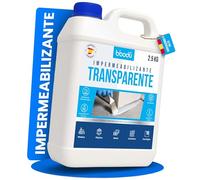 BIBODU Impermeabilizante Transparente 2.5KG | Sellador Impermeable Transparente de Alto Rendimiento | Perfecto para Terrazas, Techos, Exteriores, Interiores, Cocinas